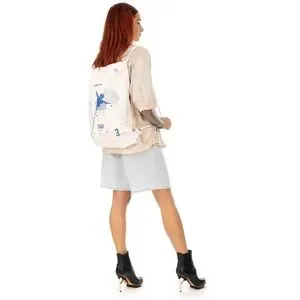 TTSWTRS Knapsack - “Gzhel” Knapsack Bag - white, new without tags. Never worn. Bag Hurley beach tote main image 3